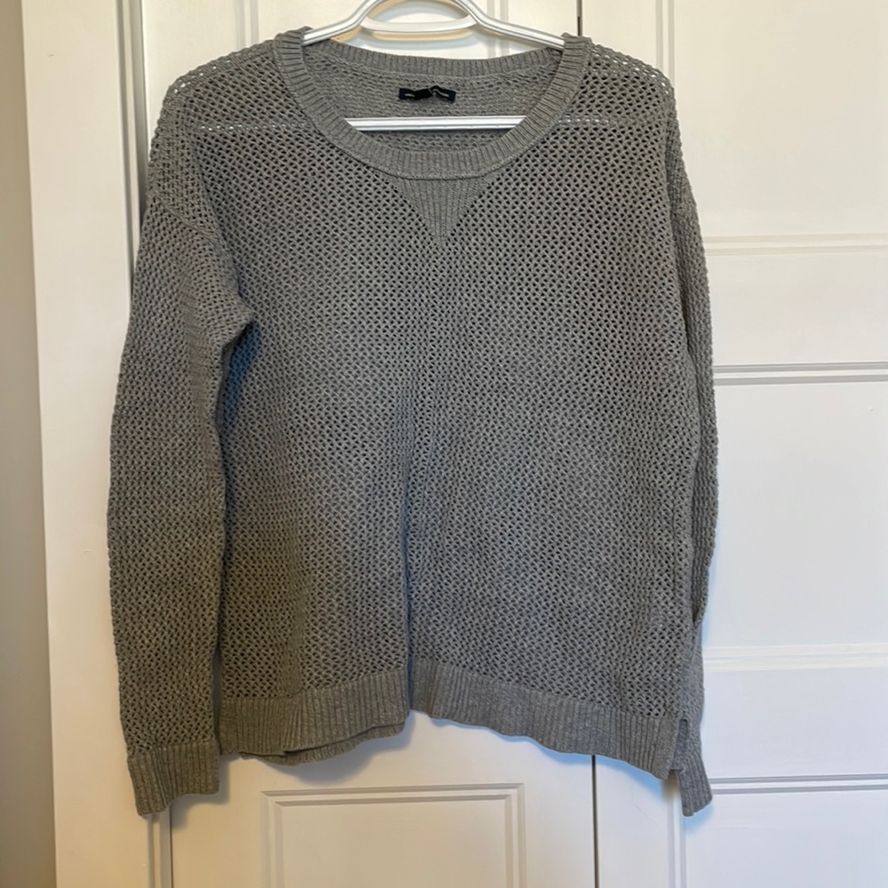 American Eagle Grey Chunky Knit Sweater